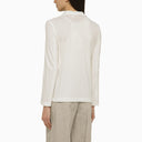 Harris Wharf London White Single Breasted Cotton Jacket