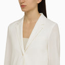 Harris Wharf London White Single Breasted Cotton Jacket