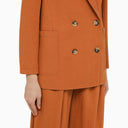 Harris Wharf London Terracotta Coloured Double Breasted Jacket