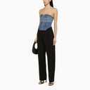 Dion Lee Blue Denim Top With Zip
