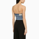 Dion Lee Blue Denim Top With Zip