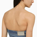 Dion Lee Blue Denim Top With Zip