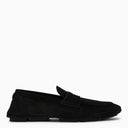 Dolce & Gabbana Black Wildleder Loafer