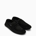 Dolce & Gabbana Black Wildleder Loafer