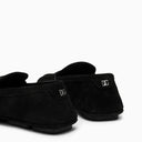 Dolce & Gabbana Black Wildleder Loafer