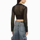 Dion Lee Black Cotton Corset Shirt