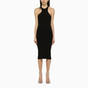 Andreādamo Sculpting Black Sleeveless Midi Dress