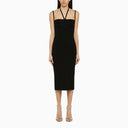 Vestito midi e allungamento nero Andreādamo