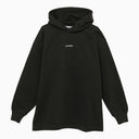 Acne Studios Felpa di cotone nero con logo