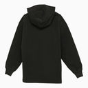 Acne Studios Felpa di cotone nero con logo