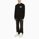 Amiri Black Cotton Crewneck Sweatshirt With Logo Print