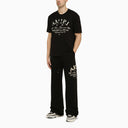 Amiri Black Crewneck T Shirt With Logo