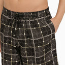 Amiri Black Silk Bermuda Shorts With Print