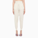 Art Essay Ivory Coloured Cashmere Joggers - Balardi