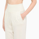 Art Essay Ivory Coloured Cashmere Joggers - Balardi