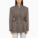 Il modello a doppio petto del modello di controllo mannei blazer