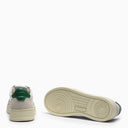 Autry Medalist Sneakers In White/Green Leather And Suede