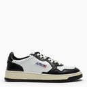 Autry Medalist Sneakers In White/Black Leather