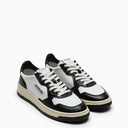 Autry Medalist Sneakers In White/Black Leather