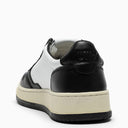 Autry Medalist Sneakers In White/Black Leather