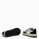 Autry Medalist Sneakers In White/Black Leather