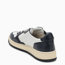 Autry White/Blue Leather Medalist Low Top Sneakers - Balardi