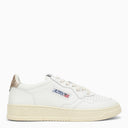 Autry Medalist White/Gold Leather Trainer
