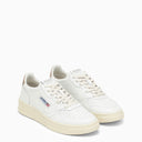 Autry Medalist White/Gold Leather Trainer