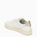 Autry Medalist White/Gold Leather Trainer
