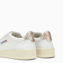 Autry Medalist White/Gold Leather Trainer