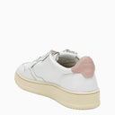 Autry White/Pink Leather Medalist Sneakers - Balardi