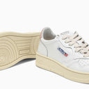 Autry White/Pink Leather Medalist Sneakers - Balardi