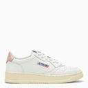 Autry White/Pink Leather Medalist Sneakers