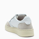 Medaglia in pelle bianca auttrica sneaker top bassa