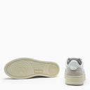 Medaglia in pelle bianca auttrica sneaker top bassa