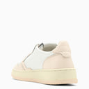 Autry Medalist Sneakers In White/Nude Leather - Balardi