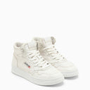 Autry Medalist Mid Sneakers In White Leather - Balardi