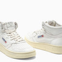 Autry White Leather High Top Sneakers - Balardi