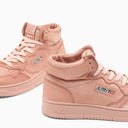 Autry Medalist Mid Sneakers In Peach Suede - Balardi