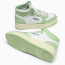Autry Medalist White/Light Green Trainer - Balardi