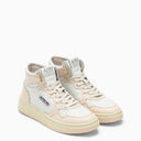 Autry Medalist Mid White/Nude Trainer
