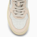 Autry Medalist Mid White/Nude Trainer
