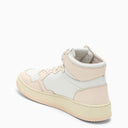 Autry Medalist Mid White/Nude Trainer