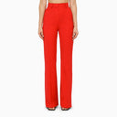 David Koma Red Wool Flared Trousers - Balardi