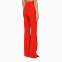 David Koma Red Wool Flared Trousers - Balardi