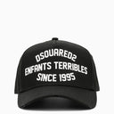 Dsquared2 Black Visor Hat With Logo Inscription