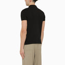 Ami Paris Black Ami De Coeur Polo Shirt