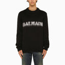 Balmain Black Mohair Crew Neck Jumper