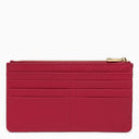 Dolce&Gabbana Cyclamen Pink Dauphine Leather Zipped Card Holder