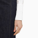 Patou White Cropped Shirt With Bow